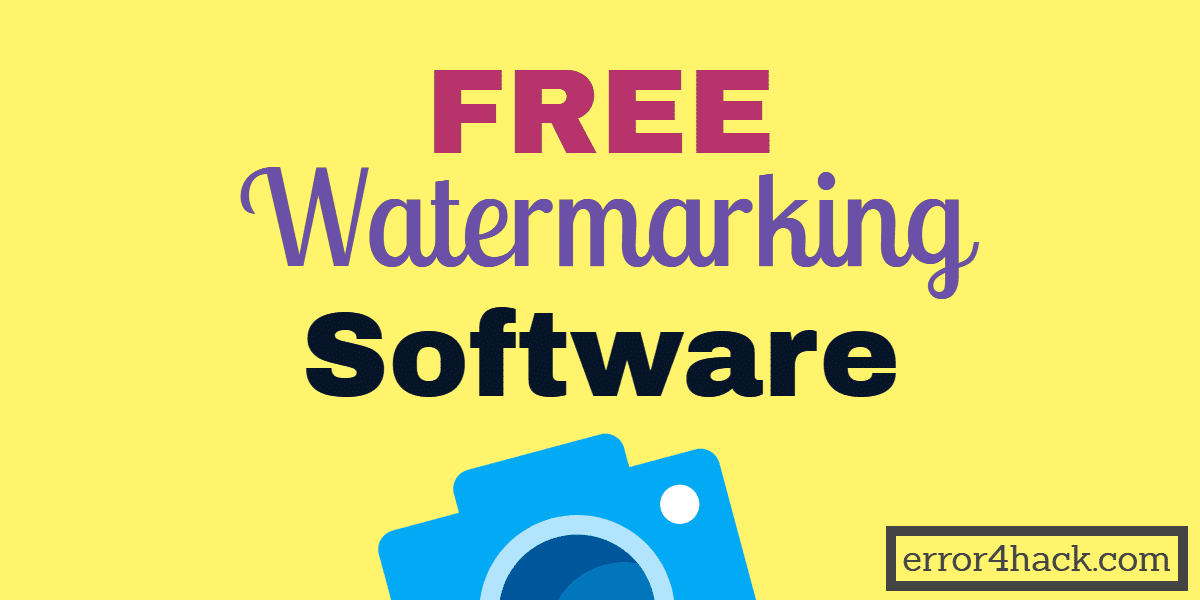 free watermark software